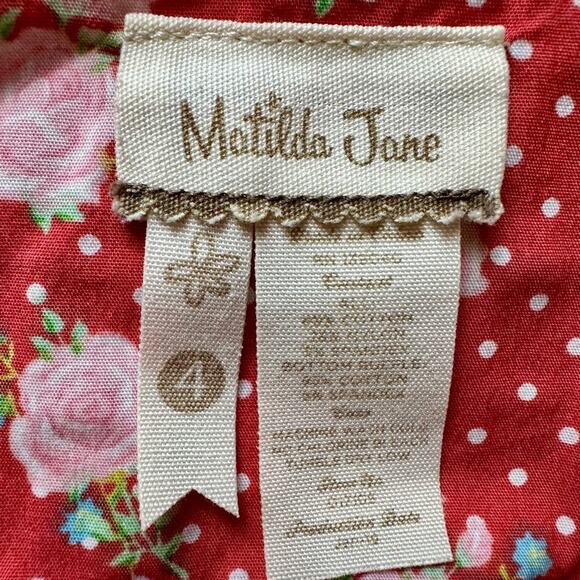 Matilda Jane Hello Lovely! Gelato Knot Sleeveless Dress Floral Red Blue Green 4 - Picture 6 of 6